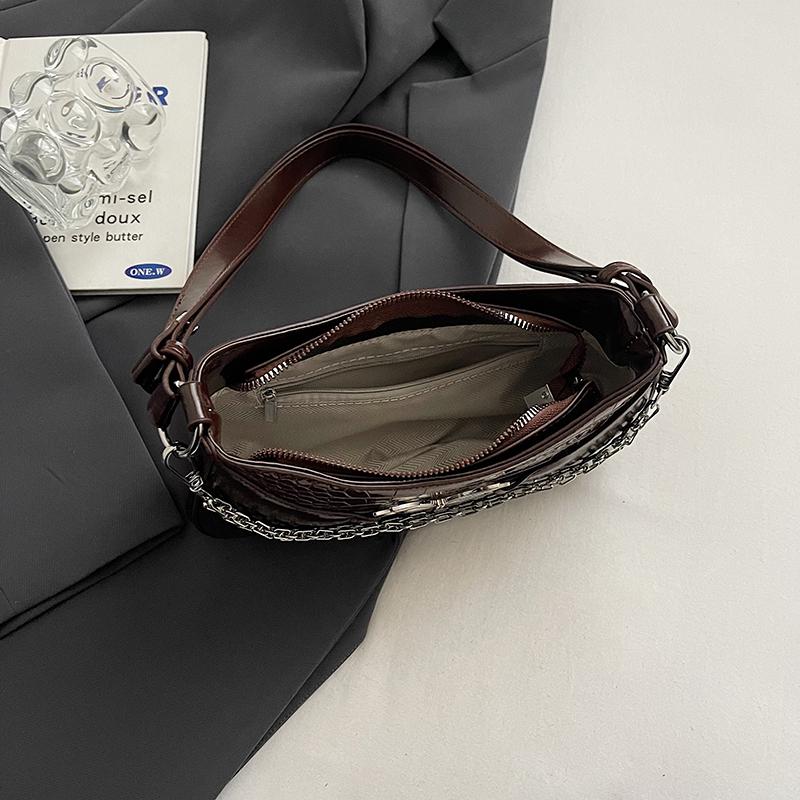 Миллениальная роскошная женская сумка подмышкой с текстурой серебряная бабочка одно плечо сумка цепочка женская сумка