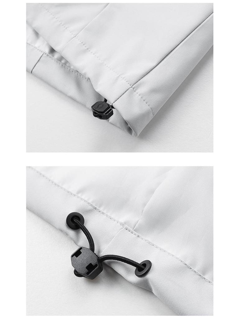 Унисекс куртка для улицы на осень/зиму со стойкой - Ветрозащитная и водонепроницаемая