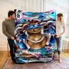 1PC Japan Pokemon Cards S-Squirtle Printed Blanket, Cozy and Warm Blanket for Sofa, Bed, Camping,Holiday Gift for Family Friends