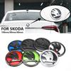 2025 Hot 8/9/10cm 3D Car Emblem Badge Hood Front Rear Trunk Logo For Skoda S Fabia 1 2 Octavia a7 RS Superb Rapid Yeti Karoq Vis