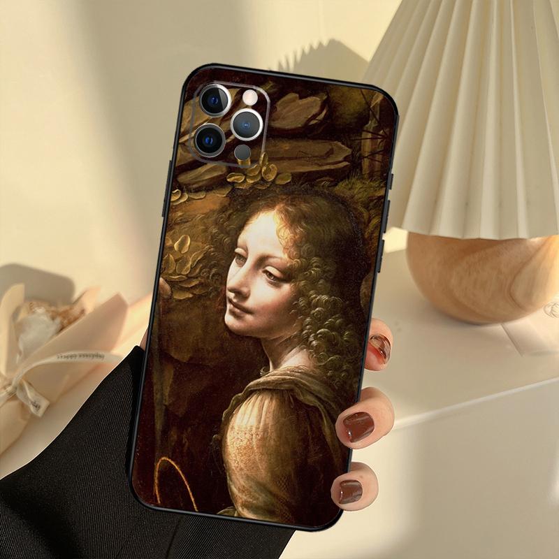 Leonardo da Vinci Mona Lisa Art Case For iPhone 11 12 13 14 15 16 Pro Max Cover For iPhone 13 12 Mini XR X XS Max Plus
