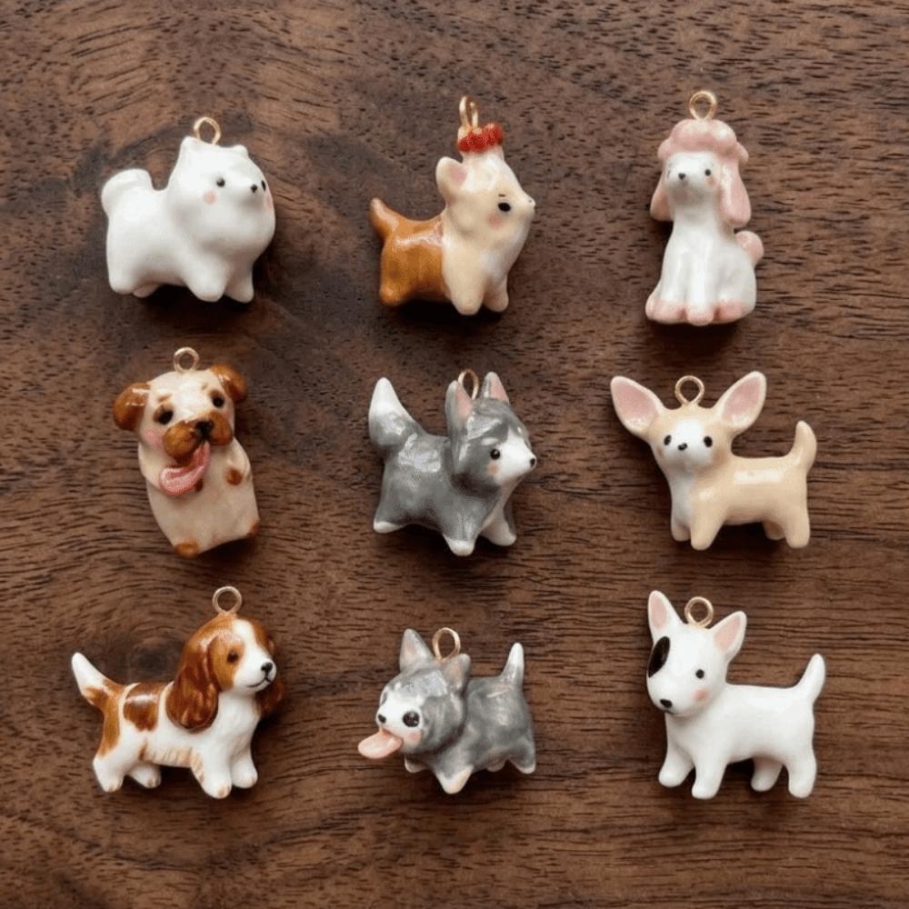 Cute Puppy Necklace Pendant Creative Beagle Pendant Shih Tzu Dog Pendant Necklace Accessories