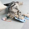 3 шт., кошка, котенок, играющий в плюшевую имитацию крысы, мыши, жевательная игрушка для царапин, укусов