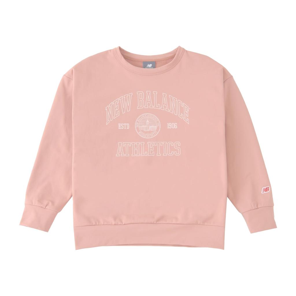 Свитшот с графикой влаги ABT45504 LSW [New Balance] Детский Влагоотводящий, Быстросохнущий (ABT45504) Детский, Быстросохнущий (Светлый Воробей)