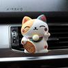 Lucky Cat Car Air Freshener Fragrance Diffuser Resin Art Car Air Conditioner Outlet Vent Perfume Clip Auto Interior