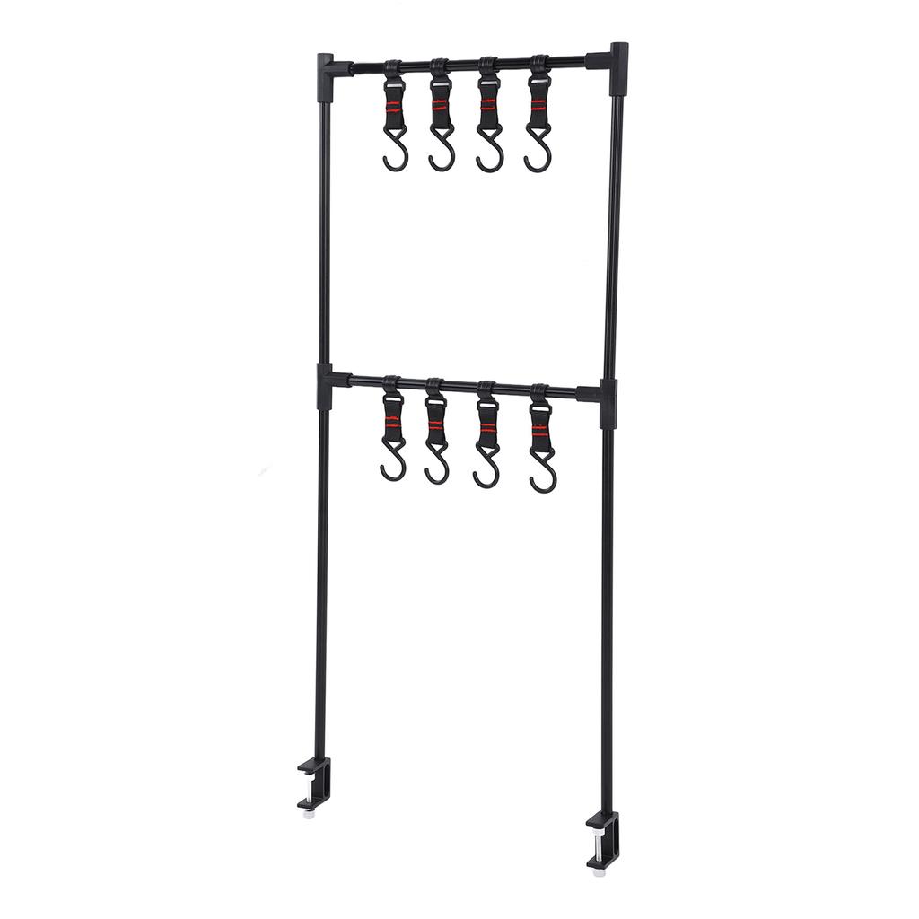 Outdoor Desktop Storage Rack Multifunction Ultralight Portable Desktop Shelf with Adjustable Camp