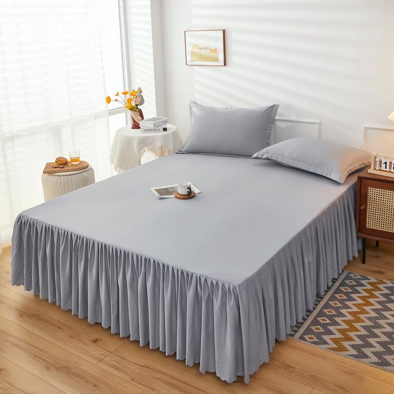 Юбки-кровати в стиле принцессы. Покрывало с юбкой. Постельное белье в евроамериканском стиле. Гладкая двойная полная простыня королевского размера.