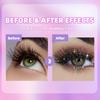 1pc Glitter Diamond Mascara Sparkly Snowflake Waterproof Smudge-proof Eyelash Makeup For Music Festival
