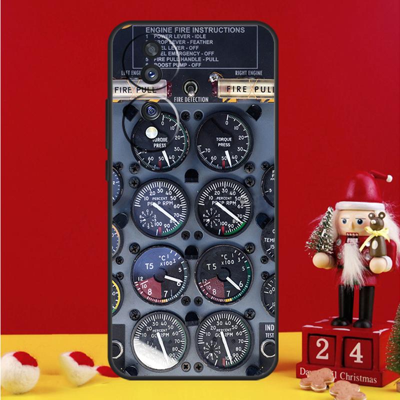 Aircraft Cockpit Dashboard Case For Honor Magic 7 6 8 Pro Honor Win X9a X9b X9c X9d X8c X8b 50 70 90 200 400 Lite Cover