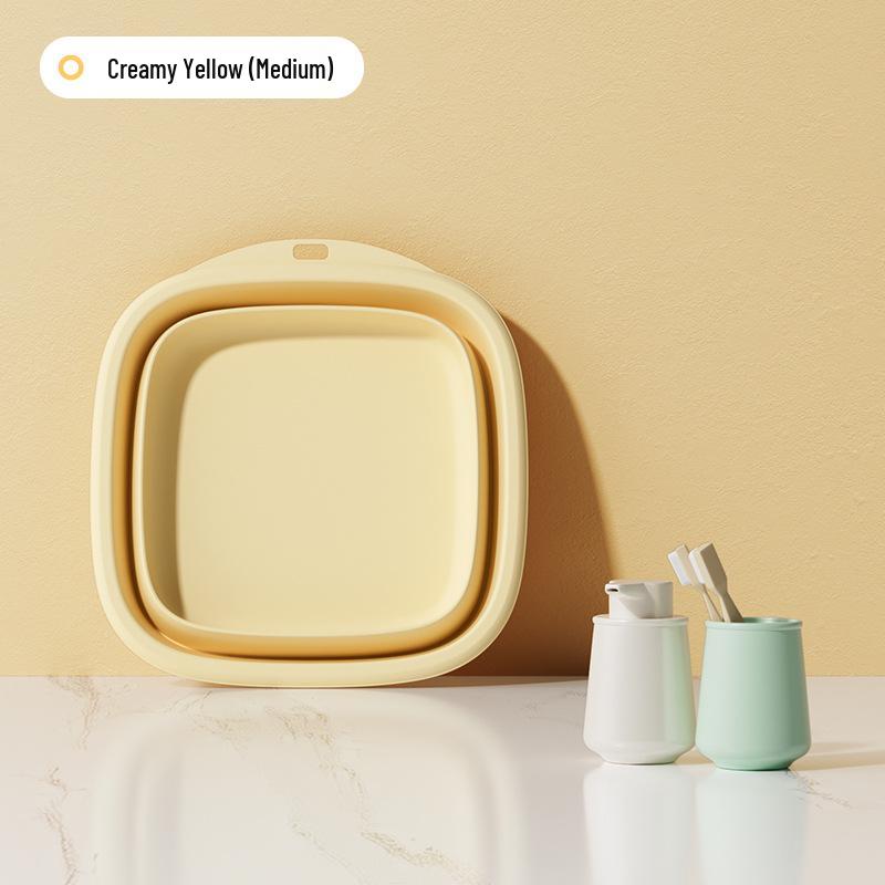 Портативная складная раковина для дома, студенческого общежития и путешествий: Большой таз для мытья ног и маленький таз для младенцев и беременных женщин.