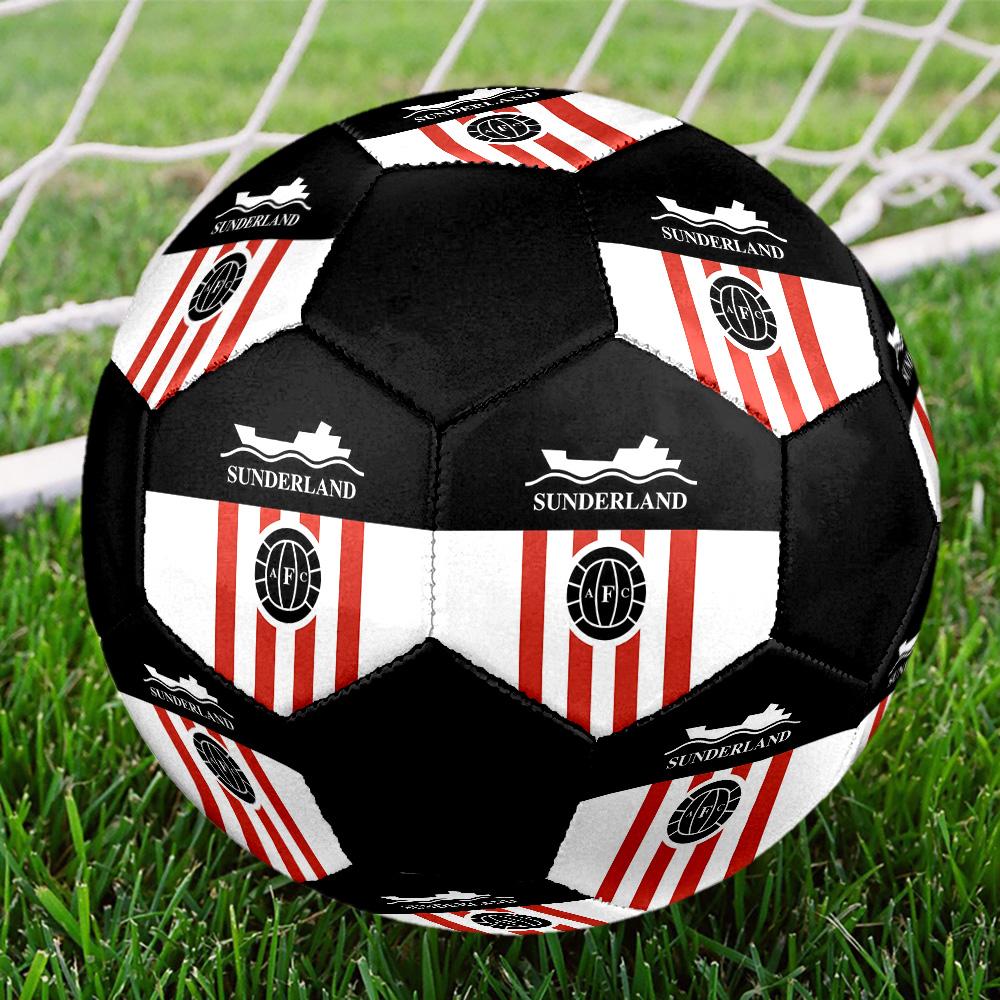 Футбольный мяч Sunderland A.F.C. Цветной Для всех возрастов Машинная строчка ПВХ Готов к соревнованиям Прочный Высокий отскок. РАЗМЕР5