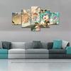 Wall Decor Anime Poster 5 Pieces Modern Decor Wall Art Canvas Paintings For Home Decorations Wall Living Room Decor Posters No Frame