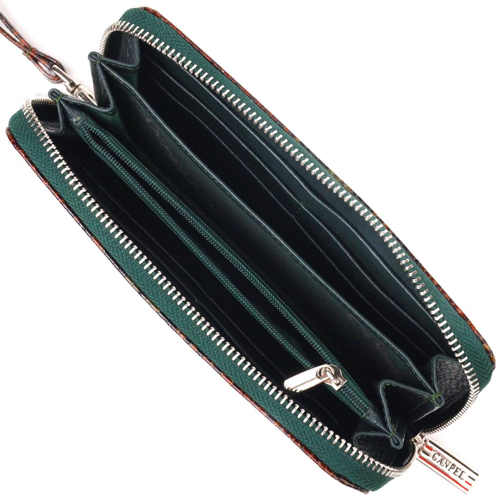 Стильный женский кошелек из натуральной фактурной кожи CANPELLINI Wallet 21618 Разноцветный