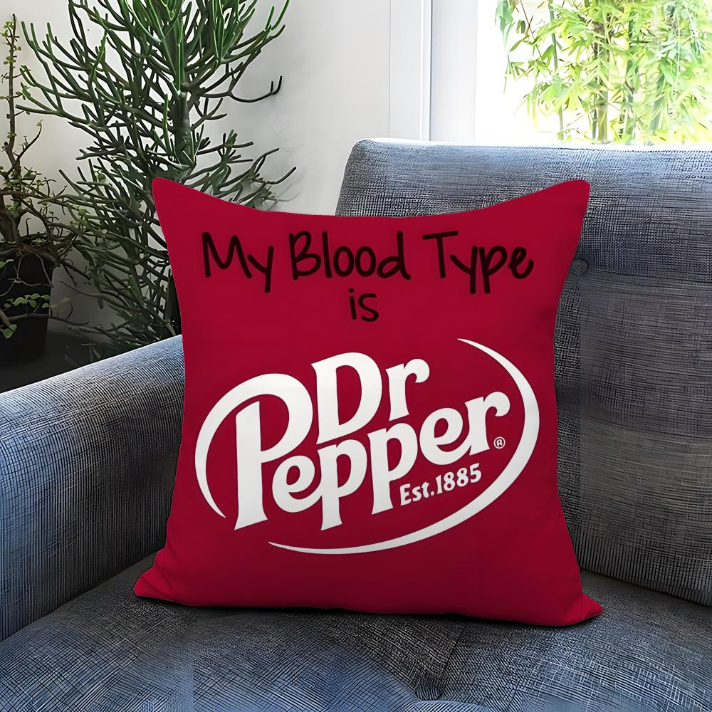 Чехол на подушку D-Dr Pepper Удобный двусторонний чехол для подушки Идеально подходит для автомобиля, дивана, спальни и многого другого