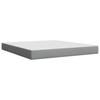 Box Spring Bed with Mattress Light Grey 180 x 200 cm Fabric