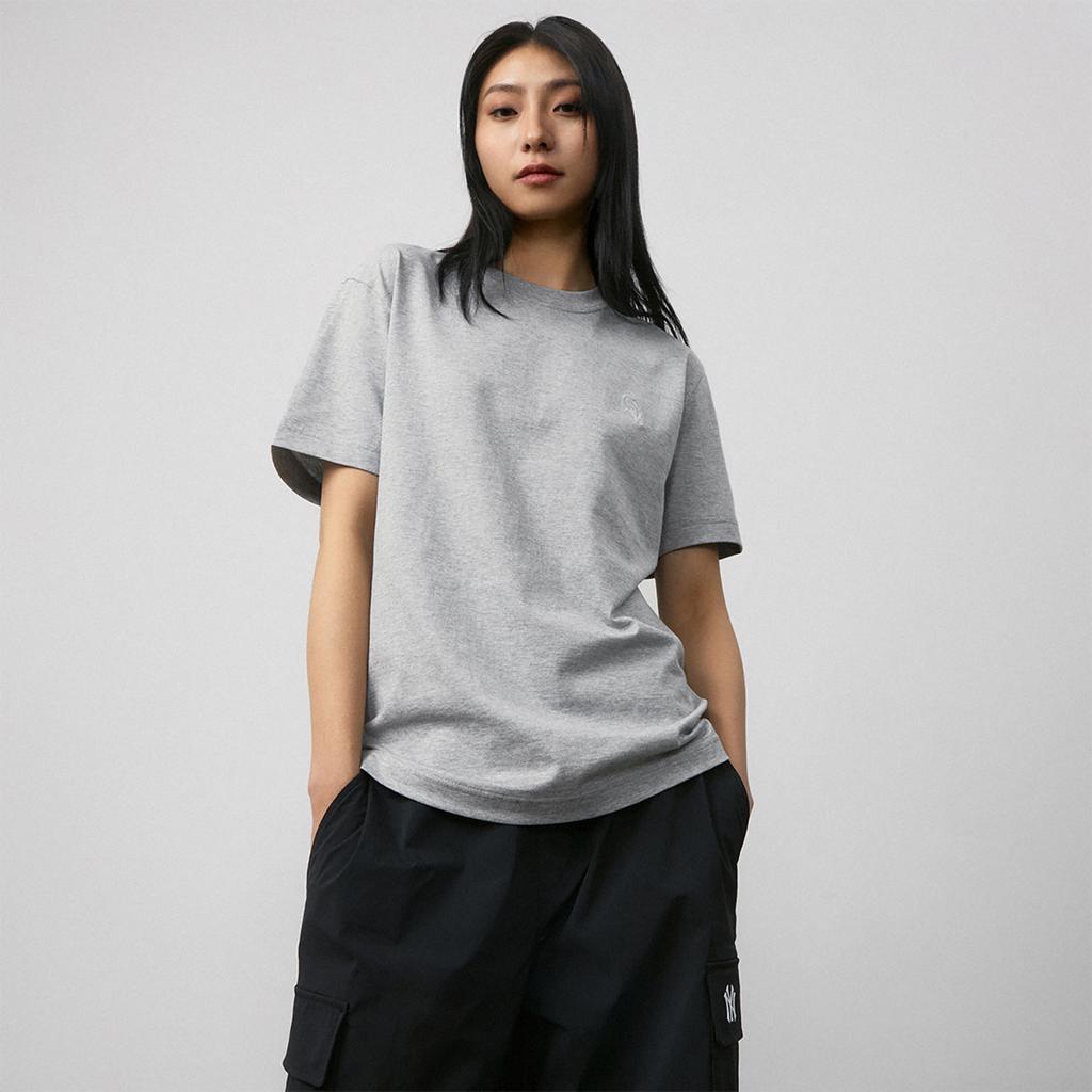 Новая футболка MLB x SHISHANGYUNDONGXILIE X JICHUHUIBIAO Унисекс Серая 3ATSB0243-44MGS