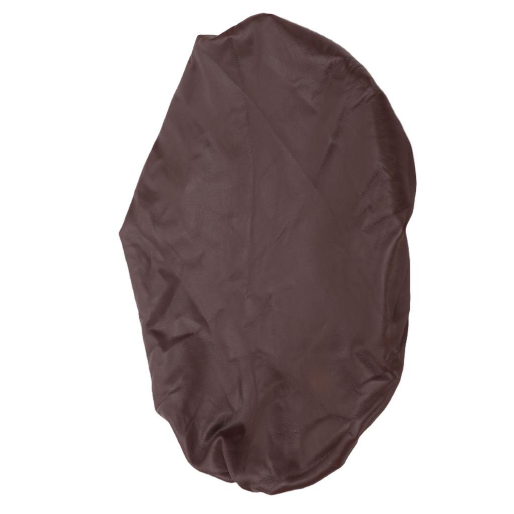 Чехол для барного стула круглый, из ПУ-кожи, эластичный, водонепроницаемый, для круглой парикмахерской стула, цвет кофе