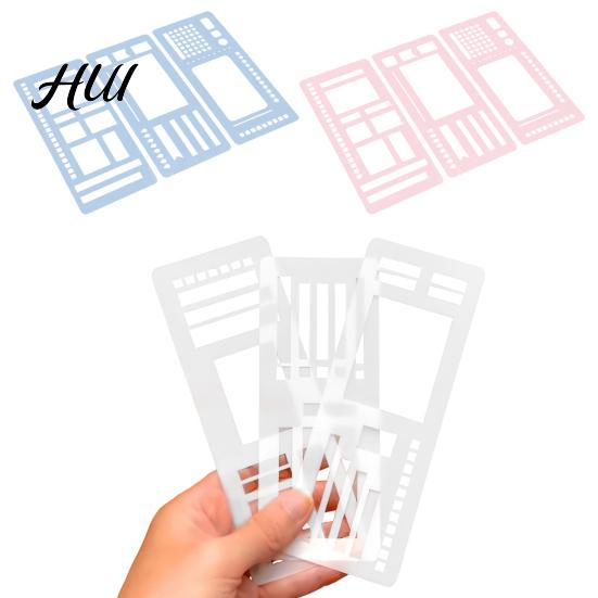 Organizational Planner Tools Handmade Flexible Record Template Dot Grid Journal Stencil Accessories Set for Drawing And Checklists Practical Planning