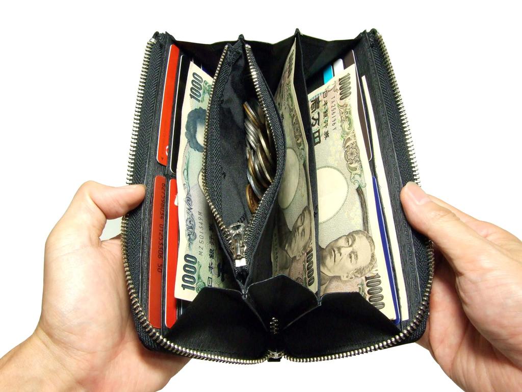 Current Long Wallet Round Zipper Wallet Steer X [Porter] 052-02210 (Cow Embossed, 1.(Navy) Navy)