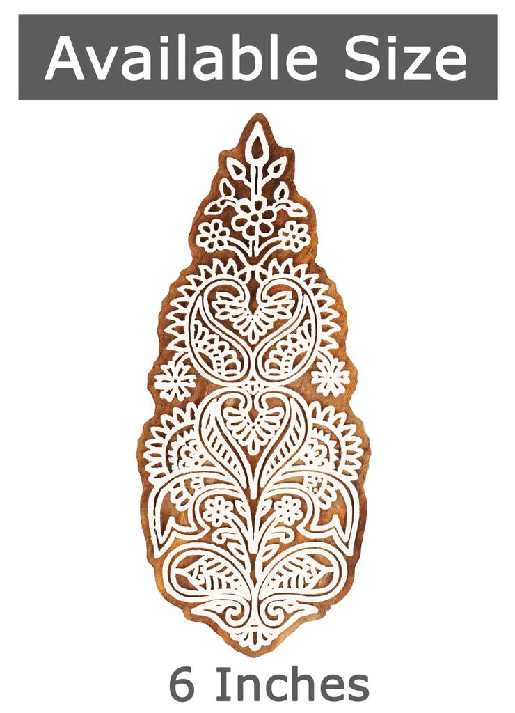 IBA Indianbeautifulart Textile Printing Block Asian Block Motif Hand Carved Wood Stamp