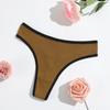 Thong Panties Girls Hip Lift Abdomen Threaded Thong Women'S Low Waist Breathable Pure Cotton T-Pants