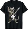 Unisexs Rock Cat Pattern Short Sleeve TShirts Funny 3D Guitar Cat Print Casual T shirt Outdoor Unisex Unisex Y2k Tops Summer Clothing