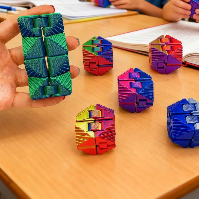 Креативные 3D-печатные игрушки Куб Бесконечности Игрушка-антистресс Ультрапрочный Сенсорный Сниматель Стресса Для Взрослых и Детей Подарок для Снятия Тревоги
