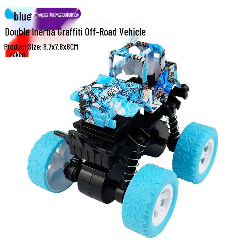 Детская игрушка: Внедорожник-трюкач 4WD с питанием от инерции