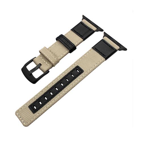 Нейлоновый + кожаный ремешок для Apple Watch Series 6 5 4 3 se iWatch ремешок 38 мм 42 мм браслет Apple Watch Serie 3 4 se 6 40 мм 44 мм ремешок