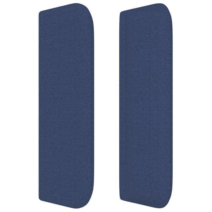 Maison Exclusive - Tête de lit avec oreilles Bleu 163x16x78/88 cm Tissu