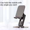 Aluminum Alloy Phone Holder 360 Rotatable Non-slip Foldable Heavy Duty Desktop Tablet Mobile Phone Stand Phone Accessories