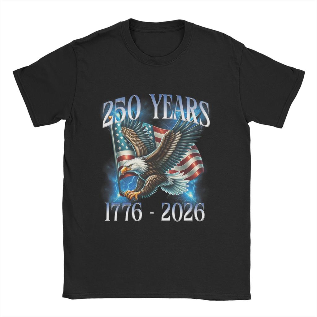Anniversary USA T Shirt Summer Harajuku TShirts Unisex Cotton O Neck Plus Size Top Tees Short Sleeve Awesome Tops