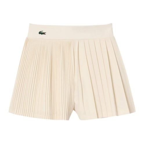 Lacoste Womens/Ladies Recycled Polyester Pleated Lined Tennis Shorts