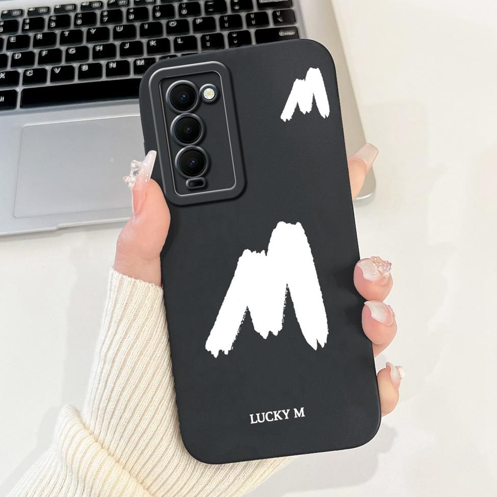 Для Tecno Camon 18 CH6 CH6n 18P CH7 Чехол Techno Camon 18T Чехол Простой Модный Дизайн с Узором из Букв Силиконовый Ударопрочный Бампер