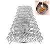 Round Air Fryer Rack Stainless Steel Cooling Rack BBQ Net  Home Kitchen Oven Steamer Cooker