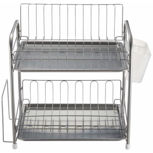 Pearl Metal Resin Dish Drainer, 2-Tier, Simple Wear HW-7301
