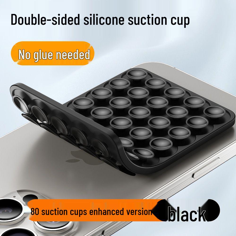 High-Performance, Double-Sided Silicone Suction Cup: Wind-Proof, Multi-Functional, Case-Compatible for Phones and Tablets