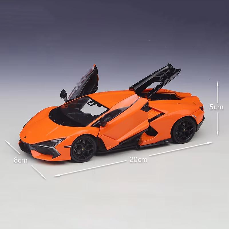 Welly 1/24 Lamborghini Revuelto Сплавная Миниатюрная Модель Машины Литой Металлический Масштаб Модель Машины Детская Игрушечная Машина Транспортные Средства Подарки