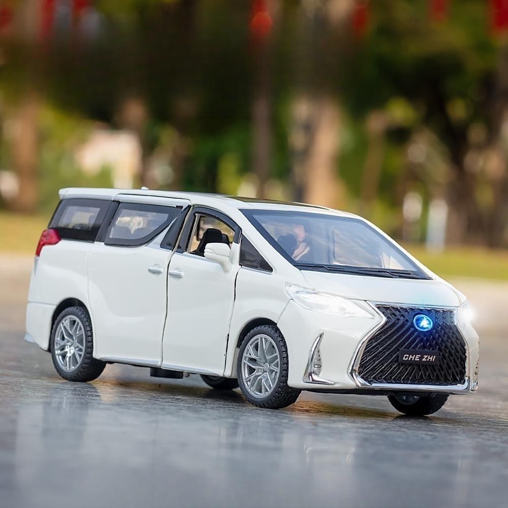1/32 Lexus LM300h MPV игрушечный автомобиль литой металлический сплав фургон миниатюрный инерционный звук и свет коллекционная модель подарок для мальчиков