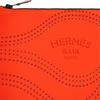 Hermes Neobain Waves Perforated Pattern Embossed Nylon Clutch Medium Women clutch Orange H103405M01