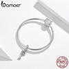 Bamoer Key Charm Genuine 925 Sterling Silver Vintage Pattern Pendant Charms for Women Bracelet