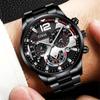DEYROS Fashion Men's Watch Luxury Men's Calendar Watch Men's Stainless Steel Strap Quartz Watch Mens Best Choice For Gift