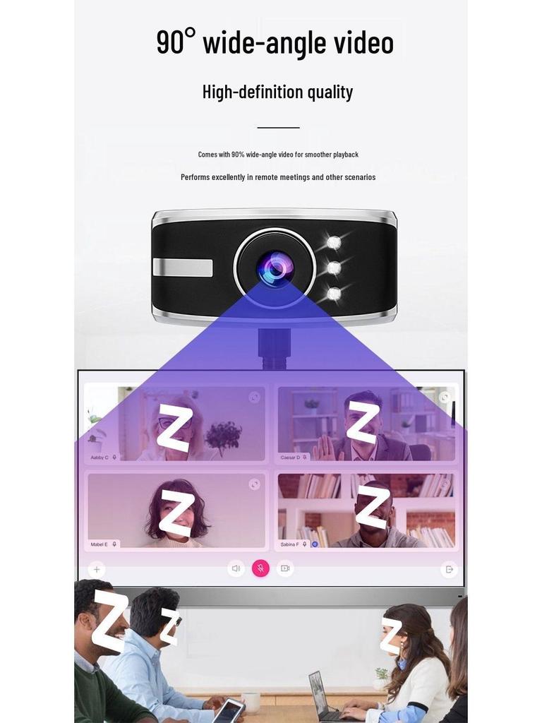 USB-веб-камера высокой четкости с микрофоном для онлайн-занятий и прямых трансляций, установка без драйверов