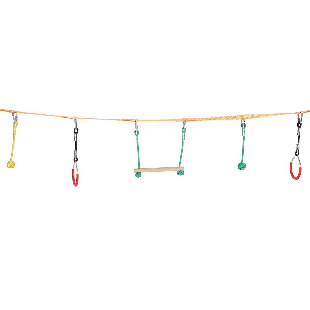 Children Climbing Rope Set Anti-Slip Kids Obstacle Course Slackline Outdoor Fitness Equipment