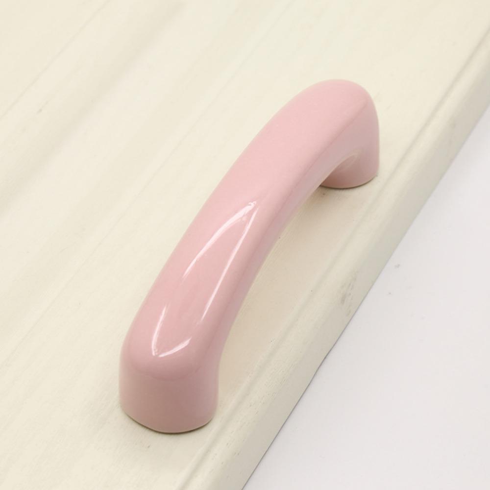 Colorful Design Brass Ceramic Handle Comfortable Feel Drawer Handle Home Furniture
