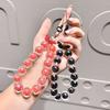 Colorful Beaded Bracelet New Style Ab Women's Mobile Phone Case Lanyard Keychain Accessory