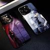 Чехол для телефона Аниме V-Vampire K-Knight Для iPhone17 16 15 14 13 12 Pro Max Серый Черный Матовый Лазерный Металлик Аврора Funda