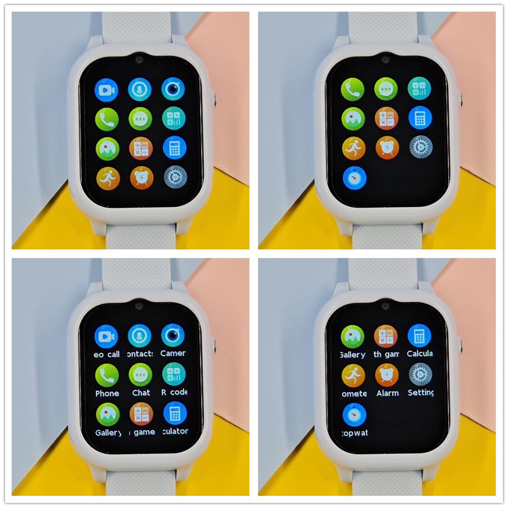 Детские умные часы 4G с GPS, видеозвонками, телефонными часами, SOS, умные часы с камерой, черный монитор, часы для мальчиков и девочек, подарки.