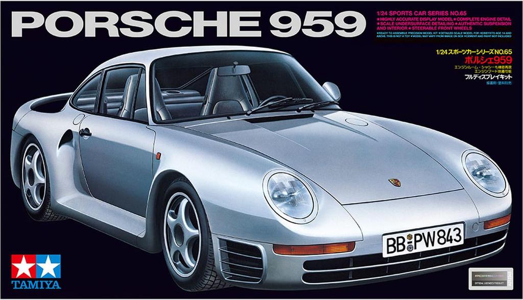 Tamiya 1/24 Sports Car Series No. 65 Porsche 959 Plastic Model 24065