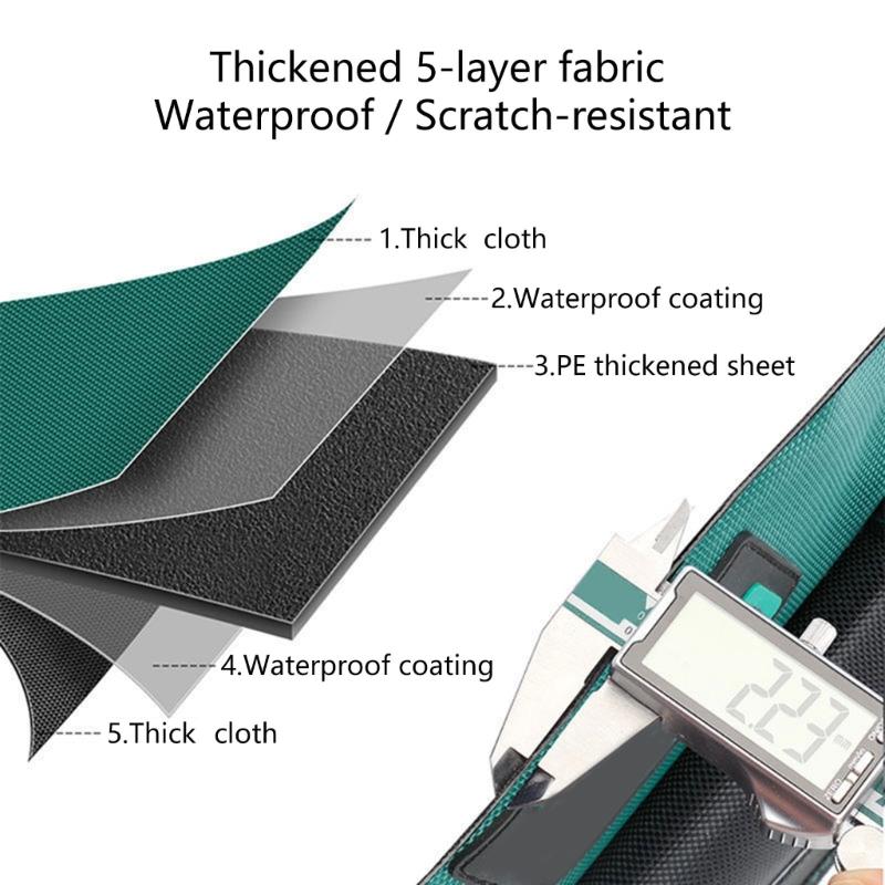 Сумка для инструментов техника с множеством карманов Сверхпрочная водонепроницаемая конструкция с достаточным пространством для хранения оборудования Кейс-ракушка